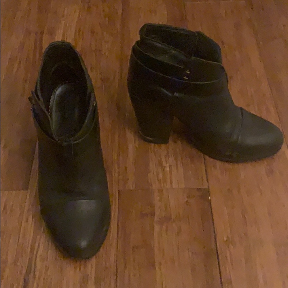 rag and bone booties black, size 38